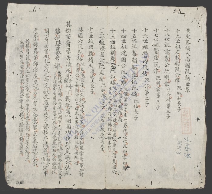 埜史略编大越国阮朝寔录(q.)-