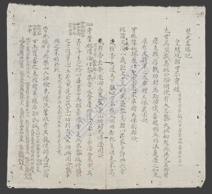 埜史略编大越国阮朝寔录(q.)-