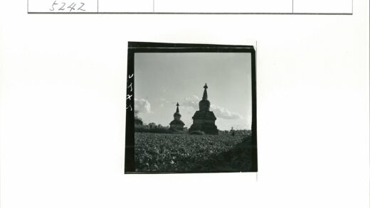 多云天空下的石塔与绿植.jpg