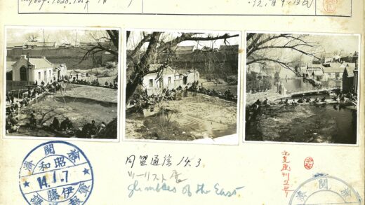 宁静水岸垂钓与老屋桥影.jpg