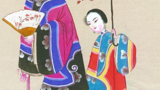 执扇持伞双仕女.jpg