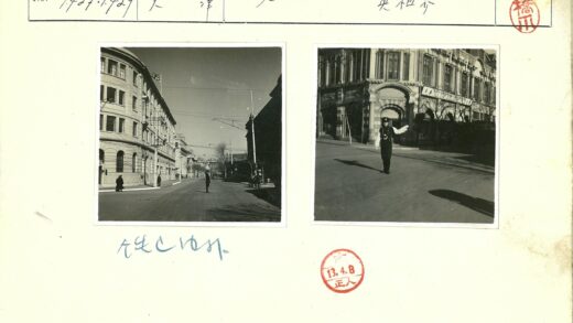 拱窗大楼前交警执勤街景.jpg