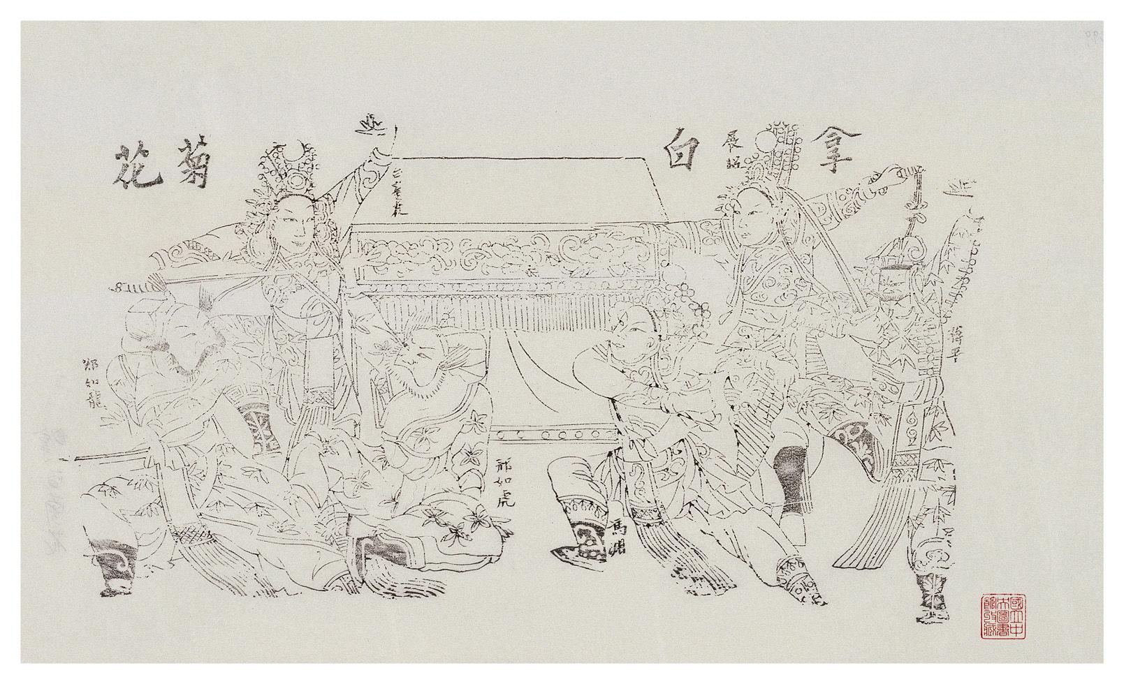 拿白菊花