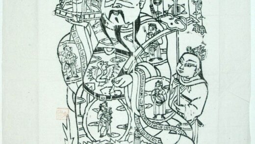 朱仙鎮 加官晋禄 衣服 花 宝珠 金銭 提灯 雲 鶴 天官 八仙 呂洞賓 韓湘子 藍采和 曹国舅 如意笊 彩灯 禄星 鹿.jpg