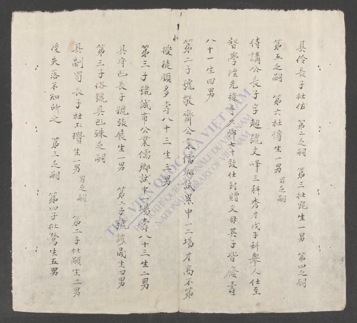杜族家谱-