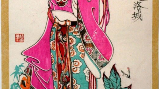 楊家埠 聊斎志異、葛巾 蝶 牡丹 衣服 花 瑞雲 雲 竹 聊斎志異 葛巾 篤深情葛巾遷洛城.jpg