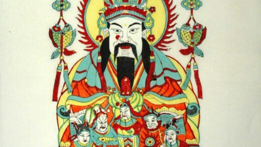 楊家埠 財神 蝙蝠 芭蕉葉 衣服 蔓 花 金銭 笏 瑞雲 珊瑚 元宝銭 招財 聚宝盆 武財神 文財神 比干 双魚 趙公明 招宝 納珍 利子 五路財神 日輪 定福宮.jpg