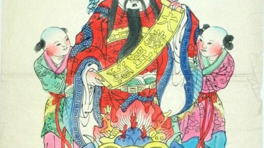 楊柳青 大発財源 子 衣服 花 龍 宝珠 金銭 珊瑚 元宝銭 宝 大発財源 聚宝盆 文財神 比干.jpg