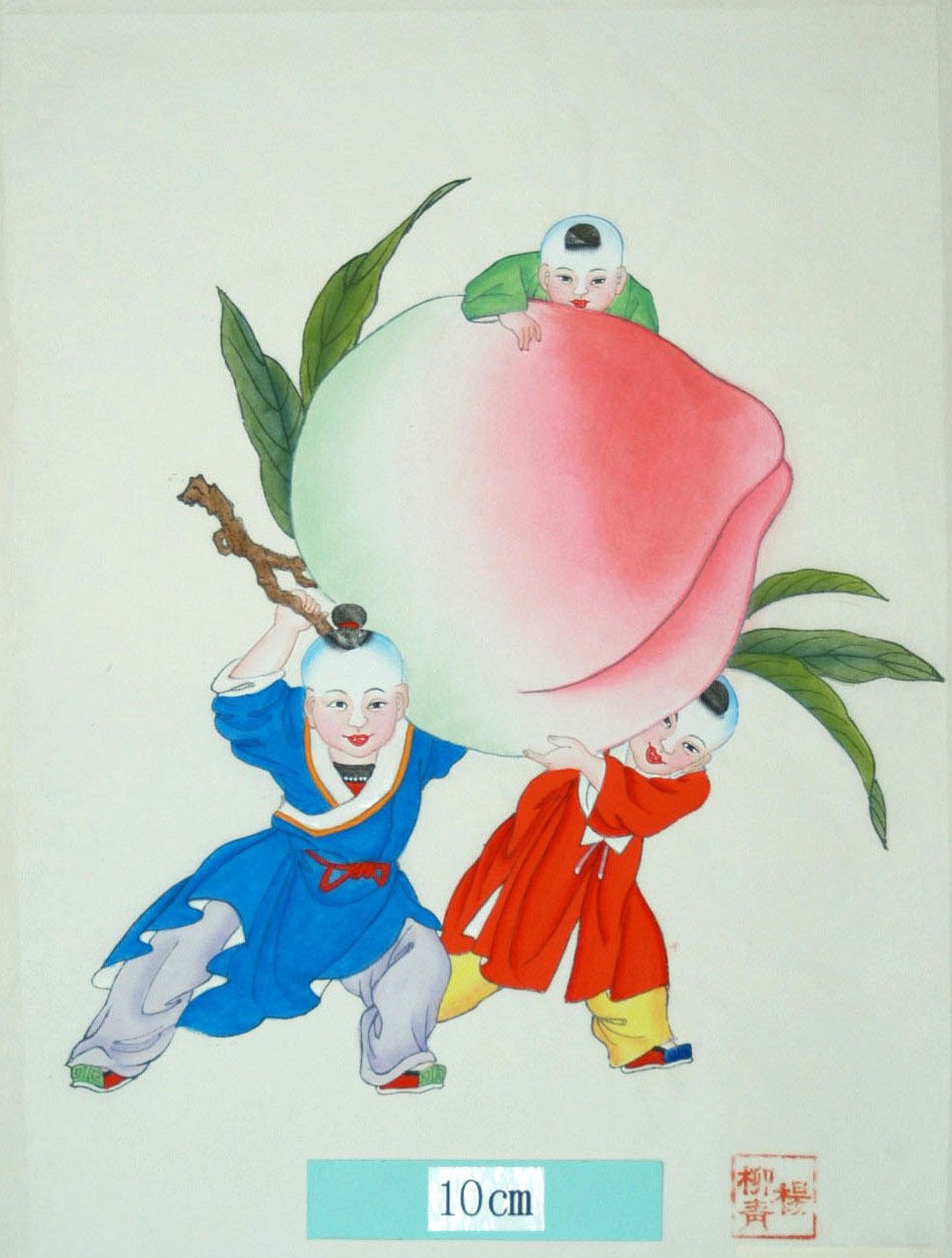 _楊柳青_蟠桃獻寿_子, 桃