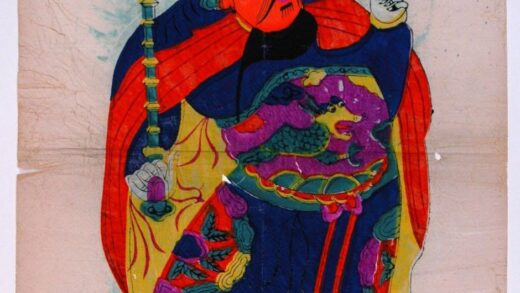 灘頭 尉遅恭、武門神 梅花 如意 花 武門神 装束 龍 靴 尉遅恭 敬徳 金鞭.jpg