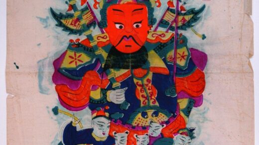 灘頭 斧鉞五子武門神 如意 竇禹鈞 儀 微 倪 称 僖 武門神 装束 龍 靴 尉遅恭 敬徳 麒麟 如意笊 板斧 令旗 金鞭 斧 宝盆.jpg