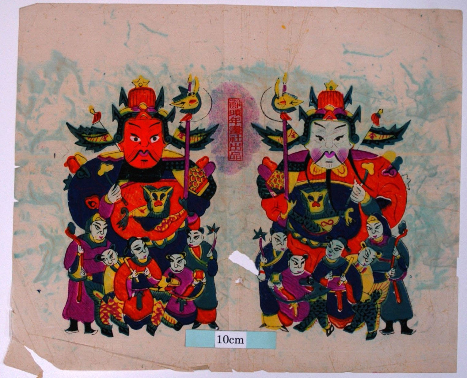 _灘頭_斧鉞五子武門神_竇禹鈞, 儀, 微, 倪, 称, 僖, 蓮葉, 秦瓊, 武門神, 装束, 龍, 尉遅恭, 金銭, 笏, 敬徳, 麒麟, 如意笊, 板斧, 鐗, 令旗, 金鞭, 叔宝, 斧, 宝盆
