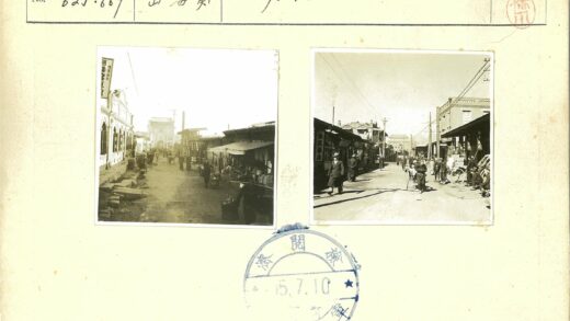 街头市场与拱窗建筑.jpg