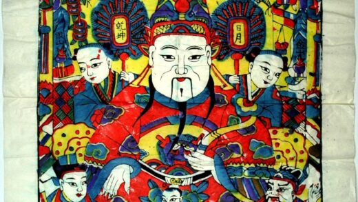 高密 増福財神 芭蕉葉 花 龍 宝珠 笏 瑞雲 揺銭樹 元宝銭 聚宝盆 福 如意笊 文財神 利市仙官 比干 増福財神 招財童子 彩柱 銭 万宝朝宗 乾坤 日月 儀仗扇.jpg