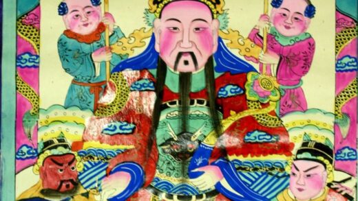 高密 文財神 芭蕉葉 牡丹 蓮花 鳳凰 龍 瑞雲 元宝銭 宝馬 聚宝盆 如意笊 文財神 利市仙官 比干 招財童子 彫龍彩柱 銭 督財府 儀仗扇.jpg