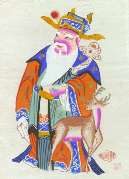 鹿鹤老门神.jpg