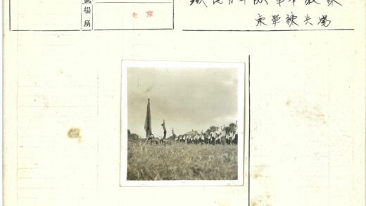 人群草地集会旗杆背景建筑.jpg
