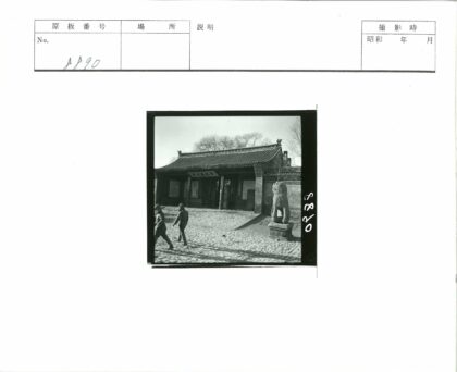 传统建筑石狮子与冬树.jpg