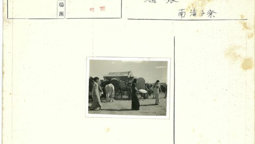 传统服饰妇女与牛车弧形建筑.jpg
