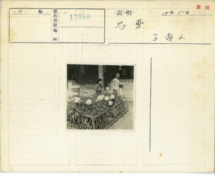 传统服饰妇女与花坛古建筑.jpg