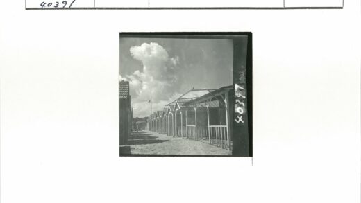 传统木结构建筑与旗杆景观.jpg