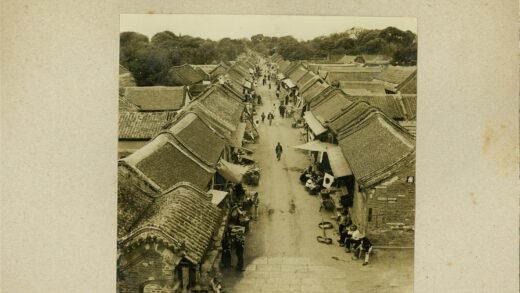 传统瓦顶街道生活场景俯视图.jpg