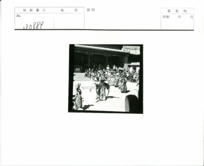 传统舞者华丽建筑前表演.jpg