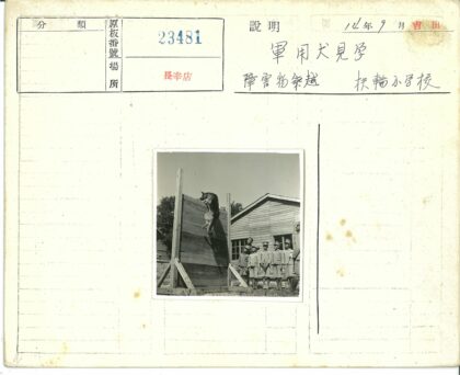 军人与狗跃木墙旧影.jpg