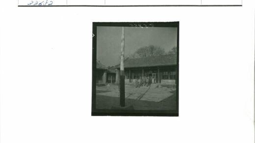 冬日庭院瓦顶建筑与木杆.jpg
