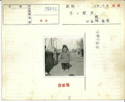 冬日童趣帽衣小路与枯树围栏.jpg