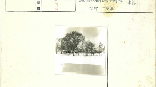 冬日雪景与远村树木.jpg