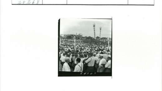历史集会人群与旗帜丘陵景观.jpg