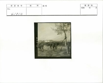 士兵列队树下建筑背景.jpg