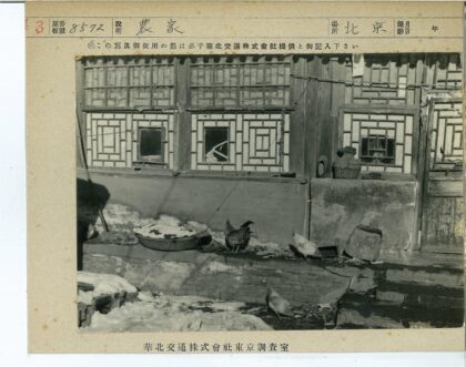 复古建筑前鸡群啄食图.jpg