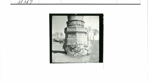 复古砖结构建筑底部特写与枯树草地.jpg