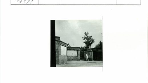 多云天空下砖墙树木人行道.jpg