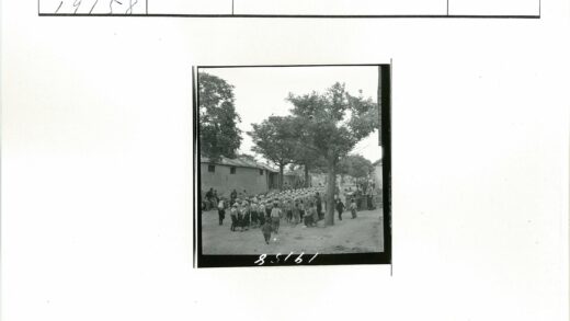 孩子们列队走在林荫土路上.jpg