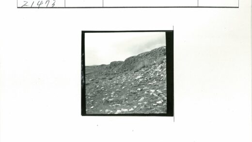 山坡石墙与草地黑白照.jpg