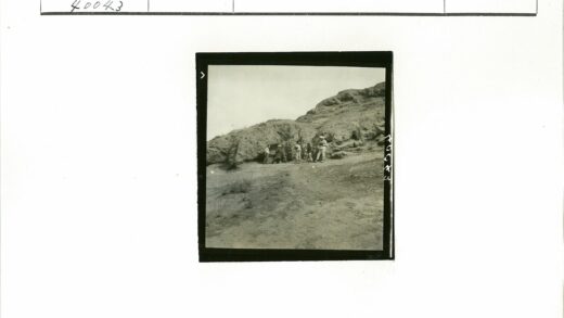 岩石山坡前的灌木丛人群.jpg