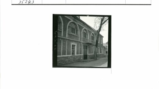 拱窗石墙建筑前枯树街景.jpg
