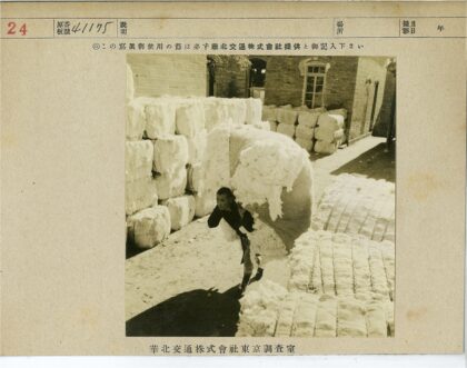 搬运棉花的工人与砖房.jpg