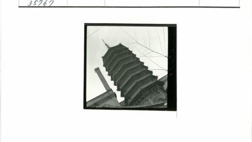 晴空下多层宝塔与枯枝.jpg