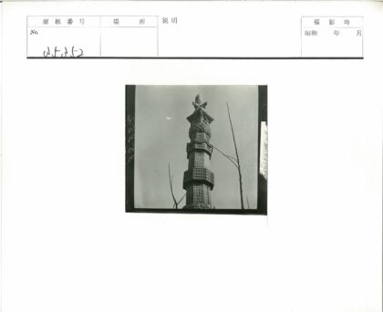 晴空下的精美石柱与枯枝.jpg
