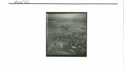村庄鸟瞰绿树农田远山.jpg