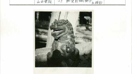 树旁石狮子雕像黑白照.jpg