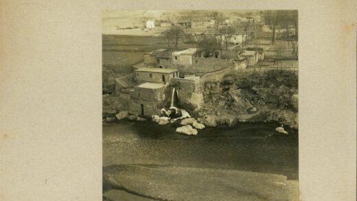 河岸石建筑与枯树景观.jpg