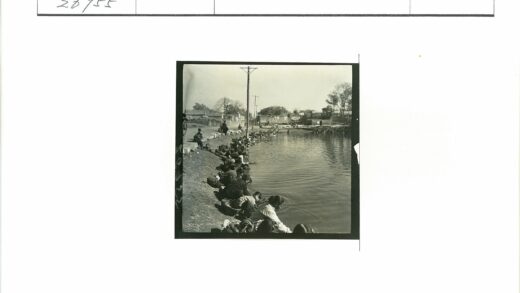 湖畔建筑与电线杆景色.jpg