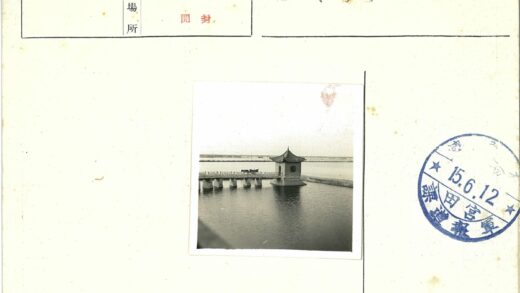 湖畔石桥与牛传统亭子风景.jpg