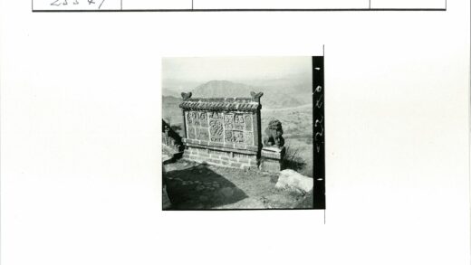 石雕墙与狗雕像山景小路.jpg