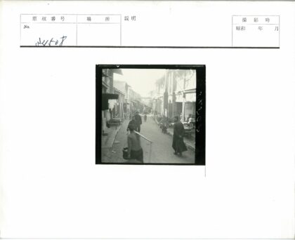 繁忙街道扛杆行人自行车与狗.jpg